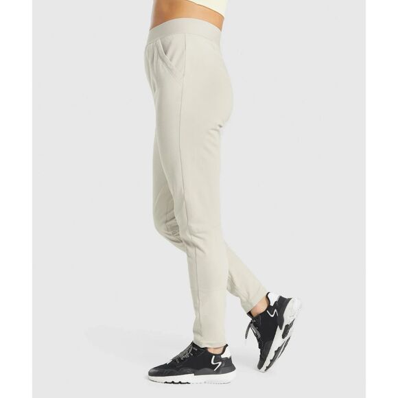 Gymshark PAUSE COSY LEGGINGS size Medium Tan Joggers Athleisure GYM High Rise - Picture 2 of 4